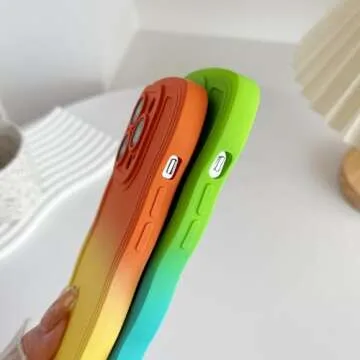 Stylish iPhone 14 Pro Case - Durable Green Blue Design