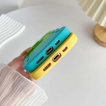 Stylish iPhone 14 Pro Case - Durable Green Blue Design