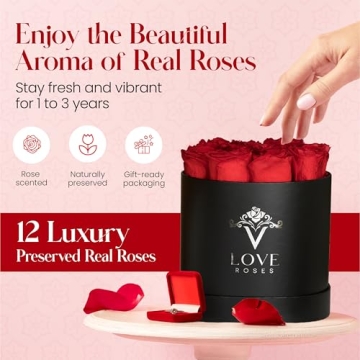 VLove Forever Roses | Luxury Preserved Flowers Gift Box