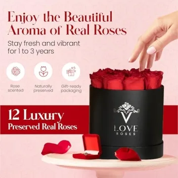 VLove Forever Roses | Luxury Preserved Flowers Gift Box