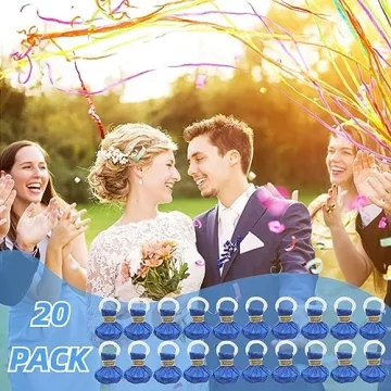 20 Pack Colorful No Mess Streamers for Any Celebration