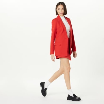 Blake Long Blazer for Women in Lava Red - Stylish Elegance