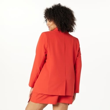 Blake Long Blazer for Women in Lava Red - Stylish Elegance