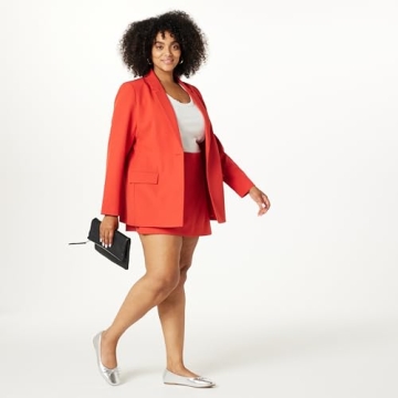 Blake Long Blazer for Women in Lava Red - Stylish Elegance