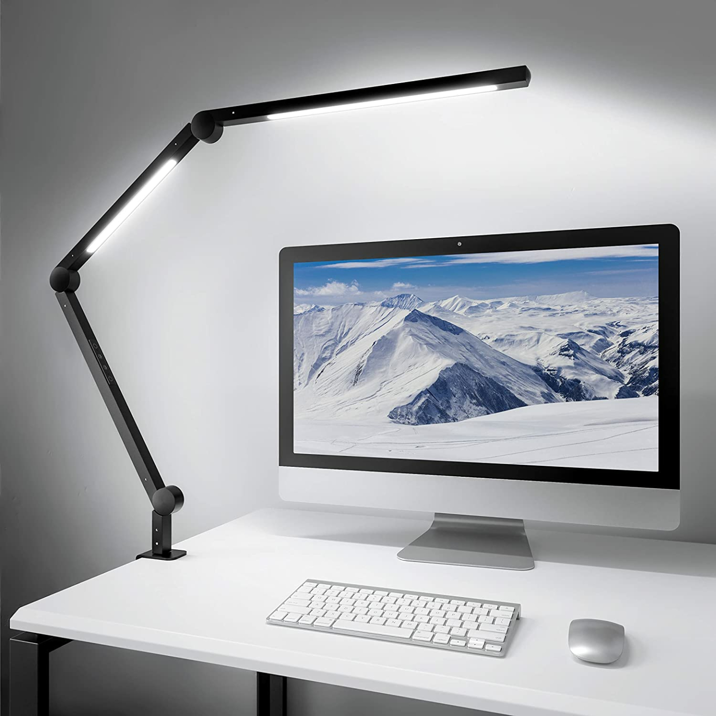 LED Desk Clamp Lamp with Dimmable Features