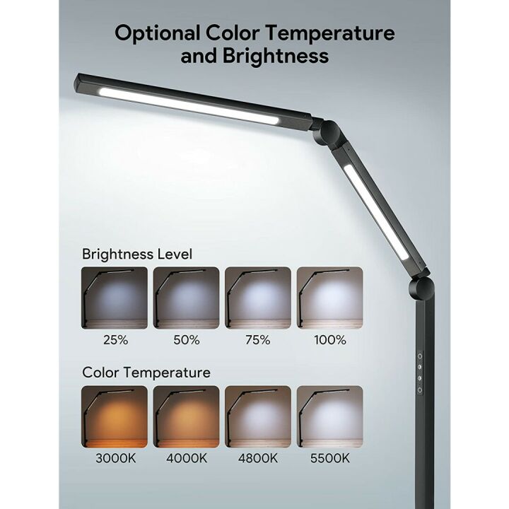 LED Desk Clamp Lamp with Dimmable Features