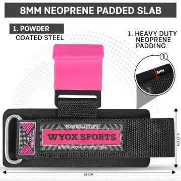WYOX Weight Lifting Hooks for Men & Women - Ultimate Grip Support for Powerlifting