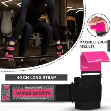 WYOX Weight Lifting Hooks - Comfortable & Supportive Gym Straps