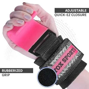 WYOX Weight Lifting Hooks - Comfortable & Supportive Gym Straps