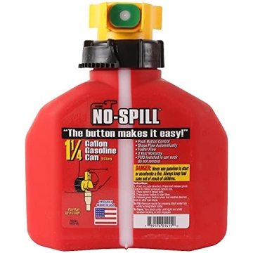 No-Spill 1-1/4-Gallon Poly Gas Can for Effortless Pouring