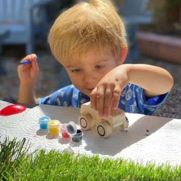 Creative Wooden Vehicle Craft Kit for Kids