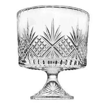 Godinger Gourmet Trifle Bowl Dish - Beautiful Crystal Design