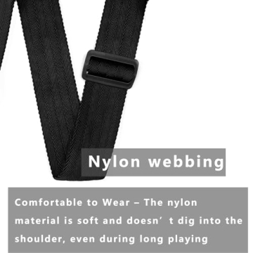 CHMETE Soft Adjustable Guitar Strap for All Guitarists