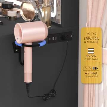 DWVO Makeup Vanity with Mirror and LED Lights