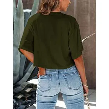 Stylish Tankaneo Women Cropped T-Shirts for All Seasons