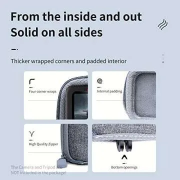 TELESIN Small Carry Case for GoPro Hero 13 12 11 10 9