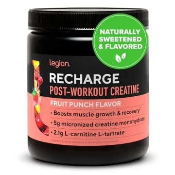 LEGION Recharge Post Workout Supplement - All Natural Muscle Builder & Recovery Drink with Micronize...