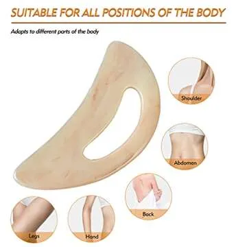AICNLY Large gua sha Massage Tool, Lymphatic Drainage Massager,Muscle Scraping Massage Tools,Body Sculpting Anti Cellulite Tools for Man and Women (Bone)