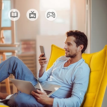 Stylish MCombo Velvet Accent Chair with Ottoman