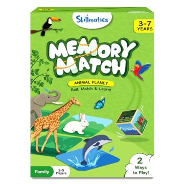 Skillmatics Memory Match Game for Kids Ages 3-7