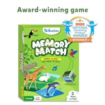 Skillmatics Memory Match Game for Kids Ages 3-7