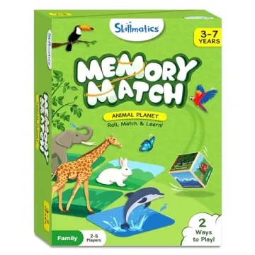 Skillmatics Memory Match Game for Kids Ages 3-7