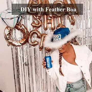 Customizable White Cowgirl Hat for Festivals and Costumes