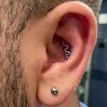 FINE4U Hypoallergenic Snake Piercing Jewelry for All