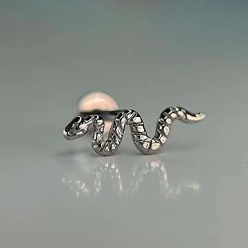 FINE4U Hypoallergenic Snake Piercing Jewelry for All