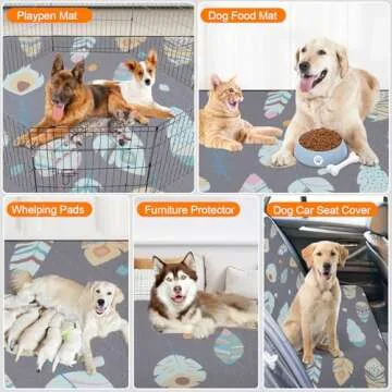 LOOBANI Washable Pee Pads for Dogs - Leak-Proof & Eco-Friendly