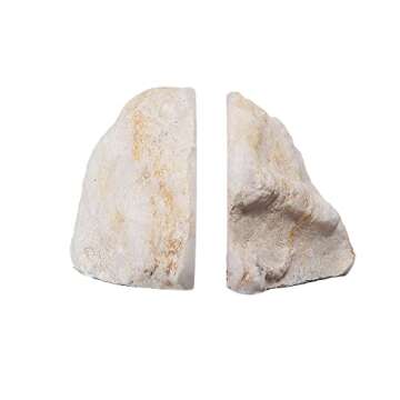 Natural Geode Bookends Set of 2 for Stylish Organization