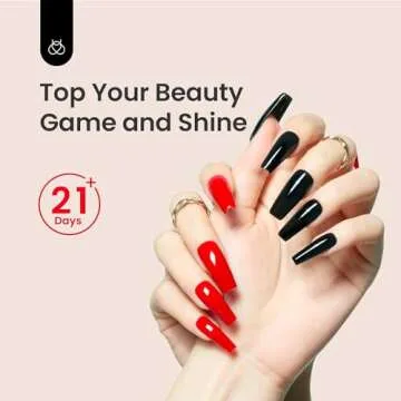 Beetles Gel Polish 2Pcs 15ml No Wipe Top Coat High Gloss Shiny Long-Lasting Clear Gel Top Coat, Soak Off Nail Lamp Nail Gel, Home DIY Professional Manicure and Nail Salon