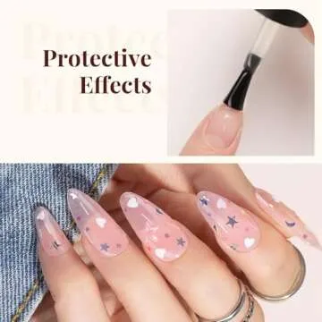 Beetles Gel Polish 2Pcs 15ml No Wipe Top Coat High Gloss Shiny Long-Lasting Clear Gel Top Coat, Soak Off Nail Lamp Nail Gel, Home DIY Professional Manicure and Nail Salon