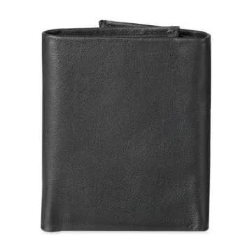 Calvin Klein Men's RFID Leather Trifold Wallet - Elegant & Practical