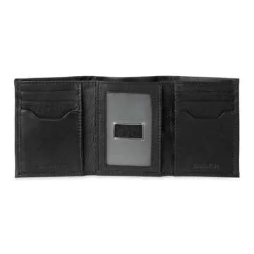 Calvin Klein Men's RFID Leather Trifold Wallet - Elegant & Practical