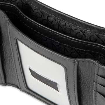 Calvin Klein Men's RFID Leather Trifold Wallet