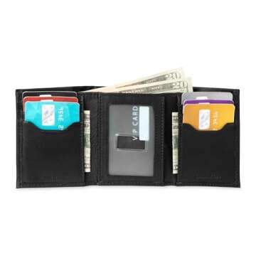 Calvin Klein Men's RFID Leather Trifold Wallet