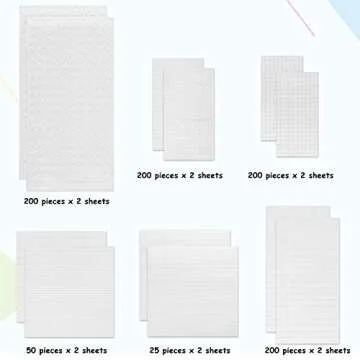 Zonon 12 Sheets Foam Dots Foam Adhesive 3D Square Strip Round Dual Adhesive Foam Mount for Halloween...