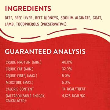 Stella & Chewy’s Freeze-Dried Raw Wild Weenies Dog Treats – All-Natural, Protein Rich, Grain Free Dog & Puppy Treat – Great for Training & Rewarding – Red Meat Recipe – 3.25 oz Bag