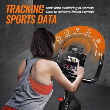 Compact Quiet Indoor Exercise Bike with LCD Monitor