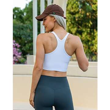 Lavento Women's Longline Sports Bra for Yoga and Fitness