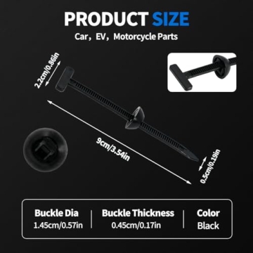 100-Pack Heavy-Duty Self-Locking Nylon Cable Ties with Flush Cutter Included–Universal Multipurpos...