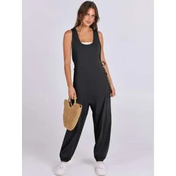 Stylish ANRABESS Sleeveless Jumpsuit for Summer Elegance