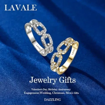 Elegant LAVALE Moissanite Rings for Women in Sterling Silver