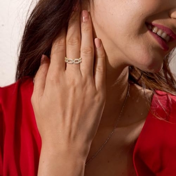 Elegant LAVALE Moissanite Rings for Women in Sterling Silver