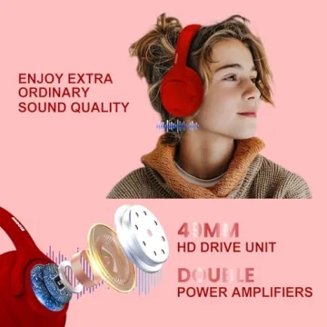 MIDOLA Bluetooth Headphones with 68H Playtime Noise Cancelling