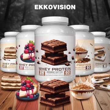 Ekko Protein Powder, Cinnamon Toast Cereal, 25 G Whey Protein per Scoop, Low Lactose, High Protein for Men & Women with Active Lifestyles, Perfect for Shakes, Smoothies, and Recipes, 60 Servings