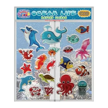 Ocean Sea Animal Gel Clings for Engaging Kids Fun