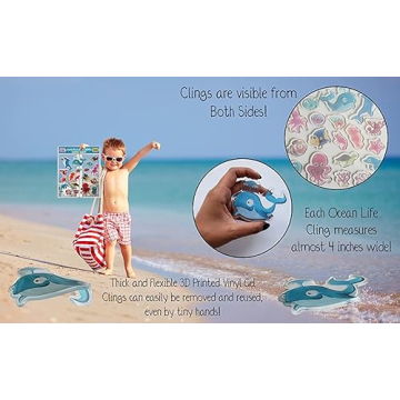 Ocean Sea Animal Gel Clings for Engaging Kids Fun