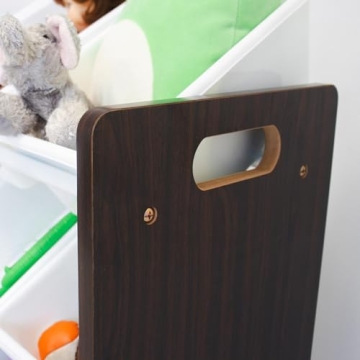 Humble Crew Grey/White Kids Toy Organizer with 12 Bins